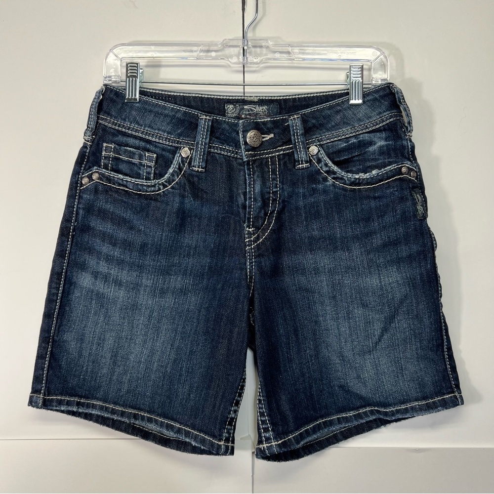 Silver Jeans Dark Wash Denim Shorts